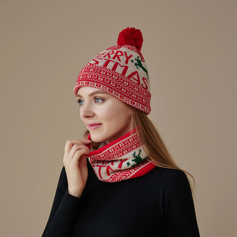 Christmas Beanie Scarf 2 in 1 Set - image 3