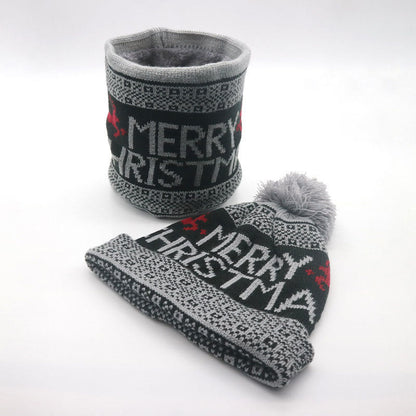 Christmas Beanie Scarf 2 in 1 Set - Grey - One Size - image 10