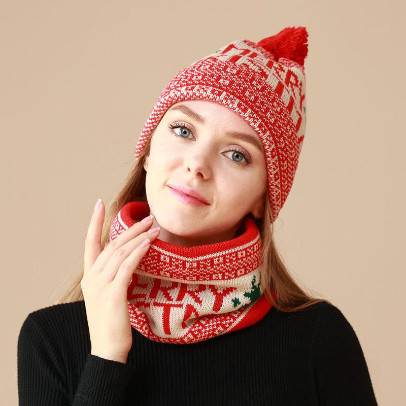 Christmas Beanie Scarf 2 in 1 Set - image 2