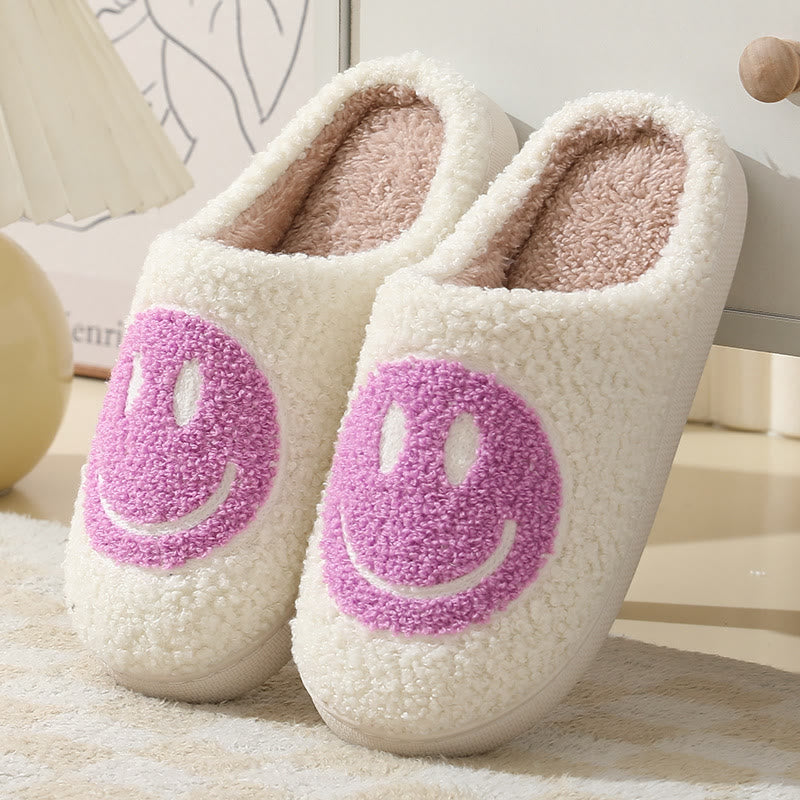 Plus Size Anti Slip Smiley Face Slippers