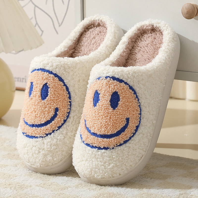 Plus Size Anti Slip Smiley Face Slippers