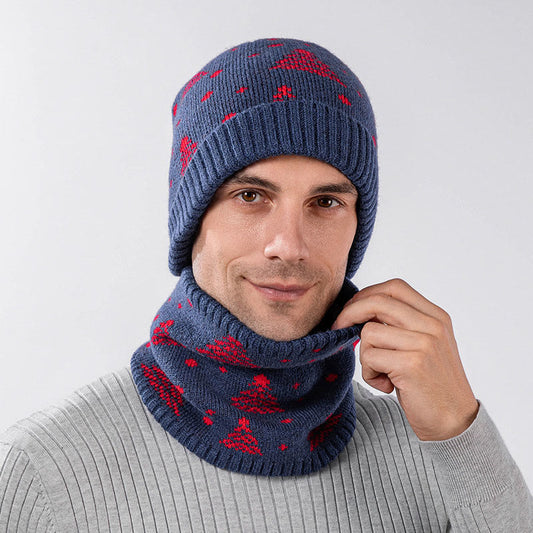Winter Christmas Tree Beanie Scarf 2 In 1 Set - image 0