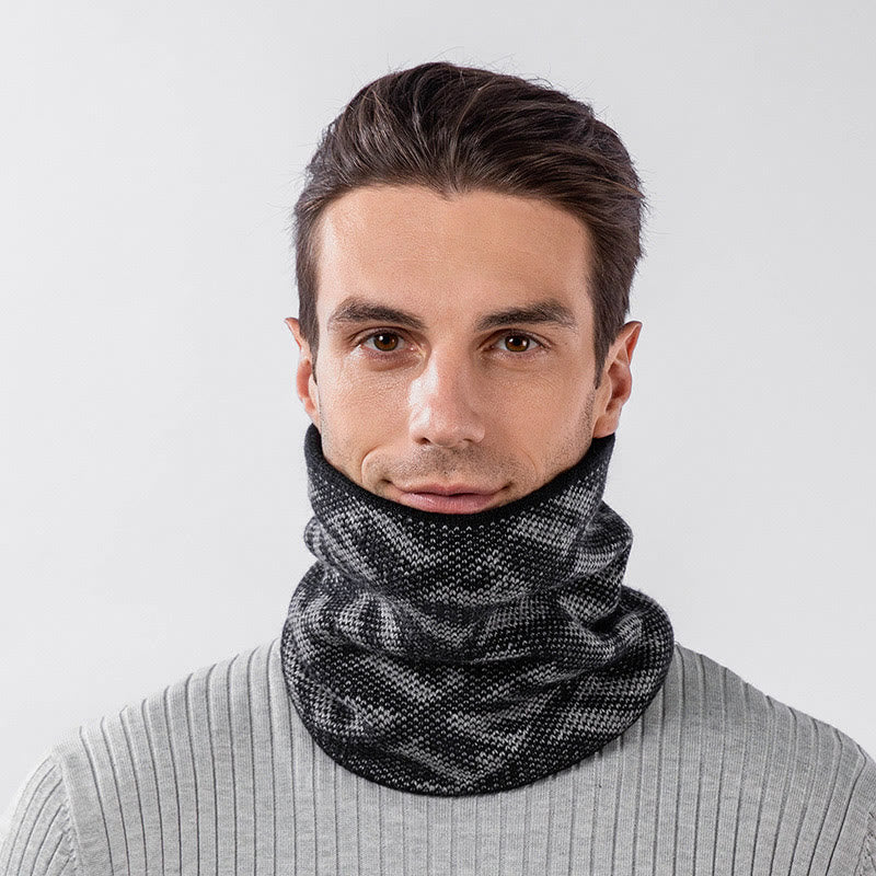 Warm Christmas Element Beanie Scarf 2 In 1 Set - image 0