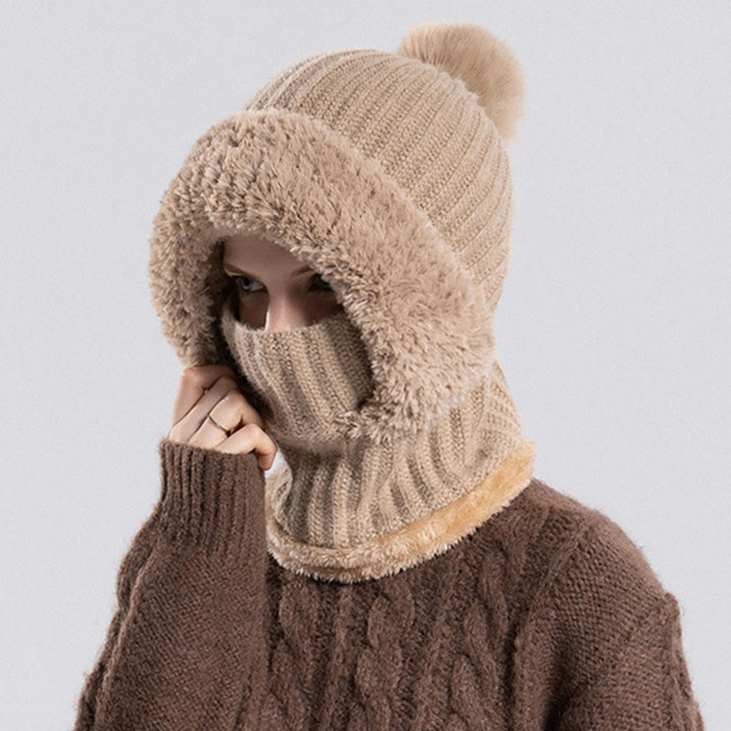 Winter Soft Hooded Scarf