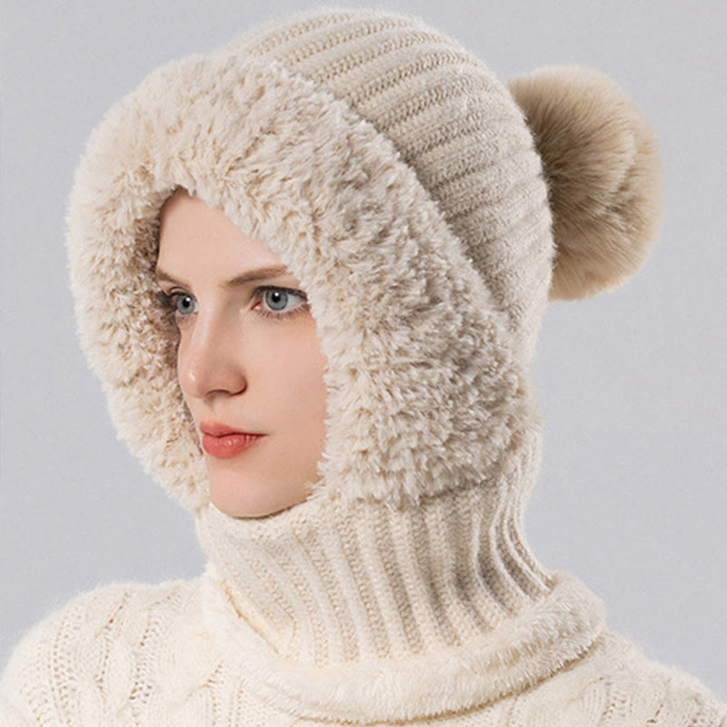 Winter Soft Hooded Scarf
