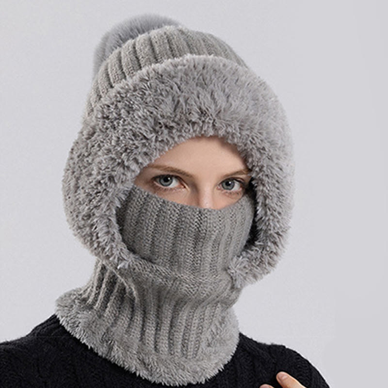 Winter Soft Hooded Scarf