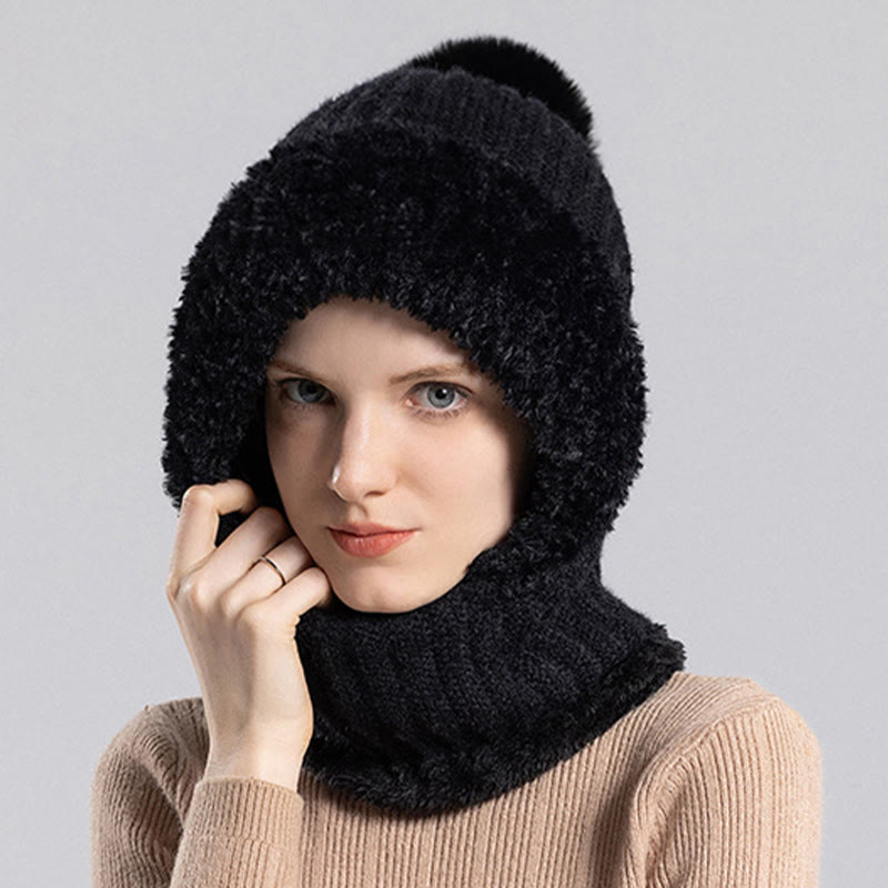 Winter Soft Hooded Scarf
