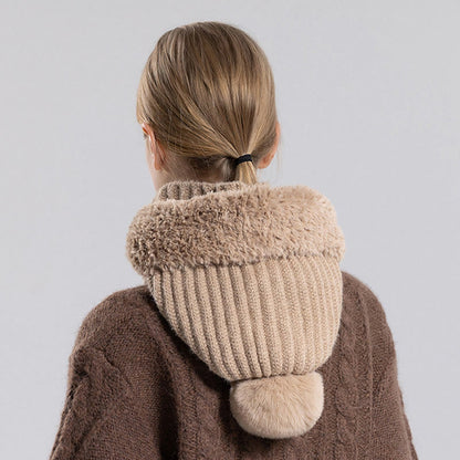 Winter Soft Hooded Scarf