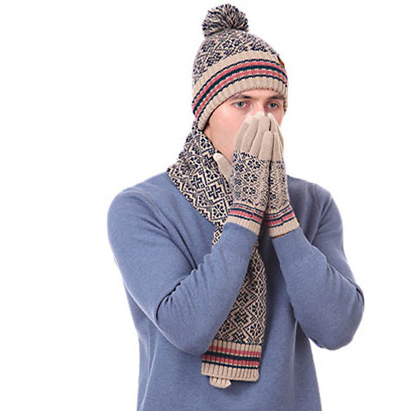 Touch Screen Gloves Beanie Scarf 3 In 1 Set - image 4