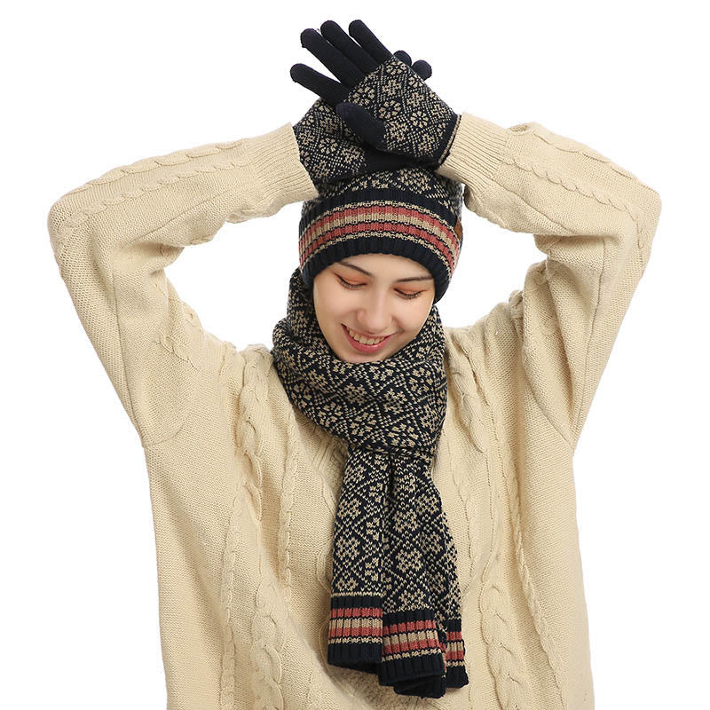 Touch Screen Gloves Beanie Scarf 3 In 1 Set - image 8