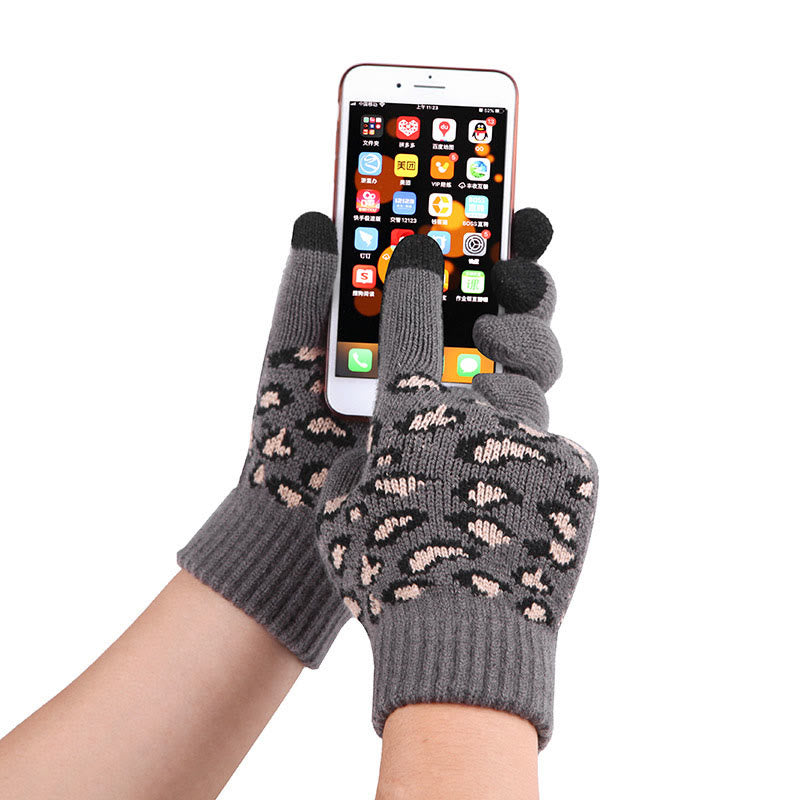 Leopard Gloves Beanie Scarf 3 In 1 Set - image 11