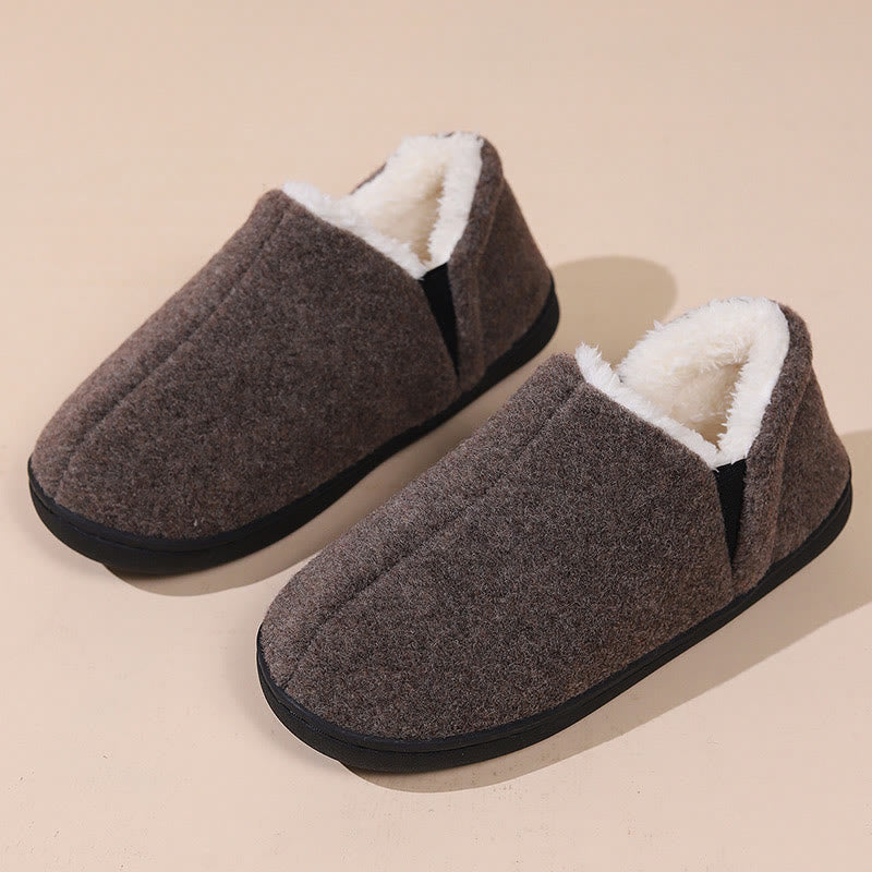Plus Size Comfortable Warm Slippers - Brown - US 9-10 - image 12