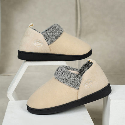 Plus Size Thicken Slippers - Beige - US 13-14 - image 3