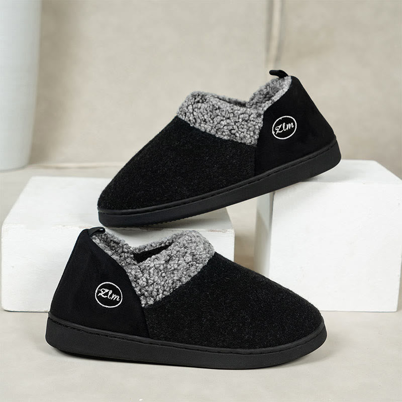 Plus Size Thicken Slippers - Black - US 13-14 - image 5