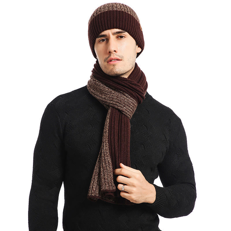 Color Matching Gloves Beanie Scarf 3 In 1 Set - image 7