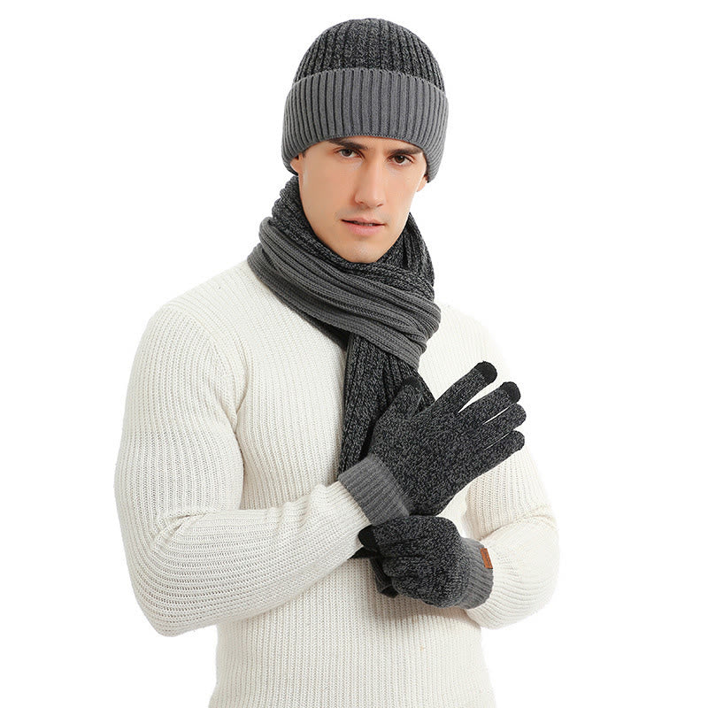 Color Matching Gloves Beanie Scarf 3 In 1 Set - image 8