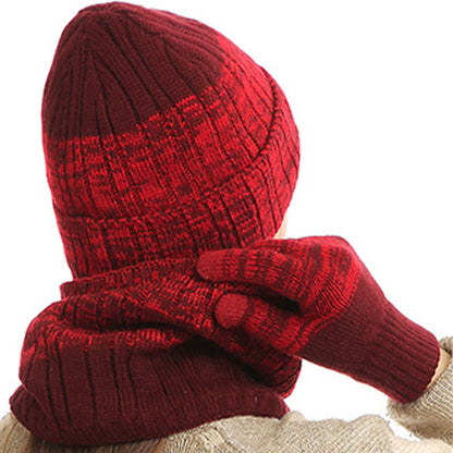 Outdoor Warmth Gloves Beanie Scarf 3 In 1 Set - image 4