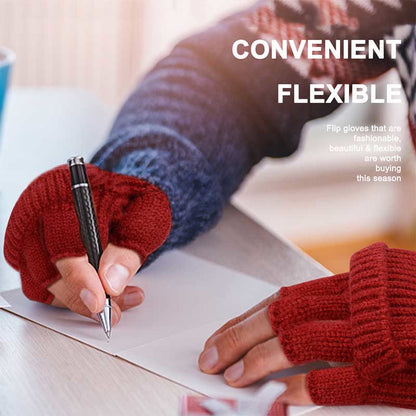 Winter Warm Knitted Fingerless Gloves - image 4