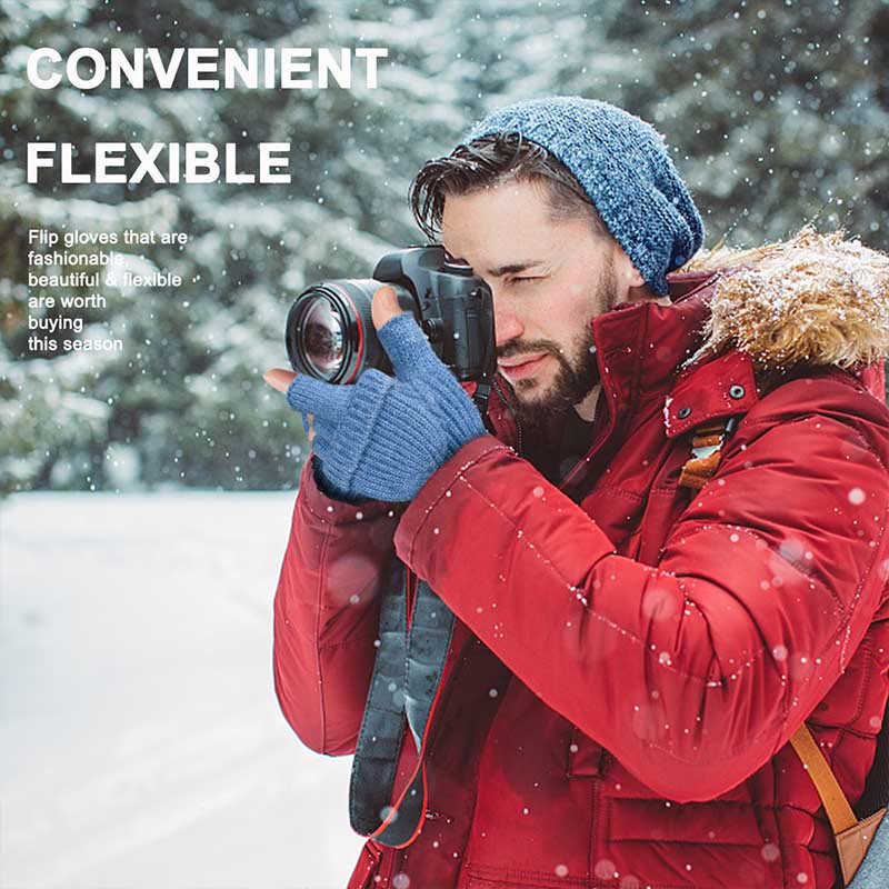 Winter Warm Knitted Fingerless Gloves - image 6