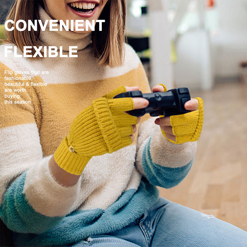 Winter Warm Knitted Fingerless Gloves - image 7