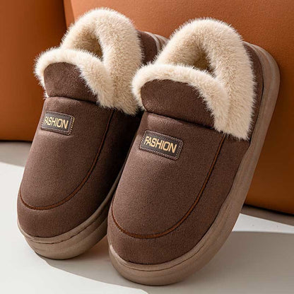 Plus Size Cozy Bedroom Slippers - Coffee - US 8-9 - image 7