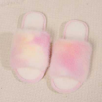 Plus Size Comfy Gradient Color Slippers
