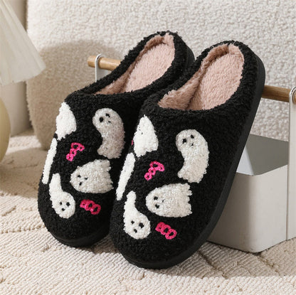 Plus Size Cute Ghost Slippers - Black - EU42-43(US8.5-9) - image 9