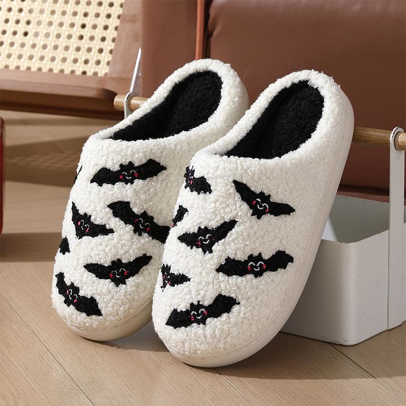 Plus Size Bat Skull Slippers - Bat - EU42-43(US8.5-9) - image 6