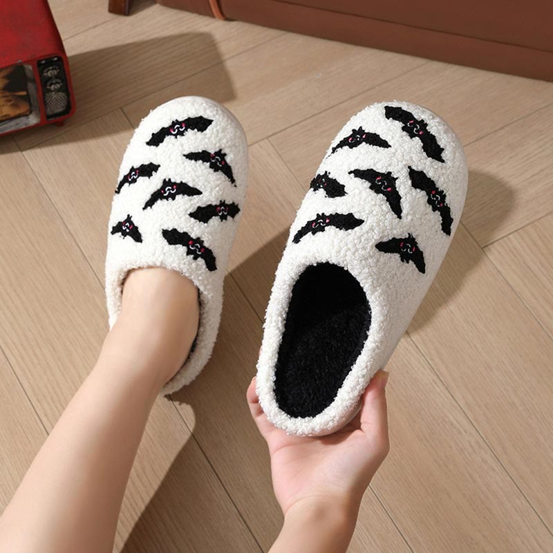Plus Size Bat Skull Slippers - image 3