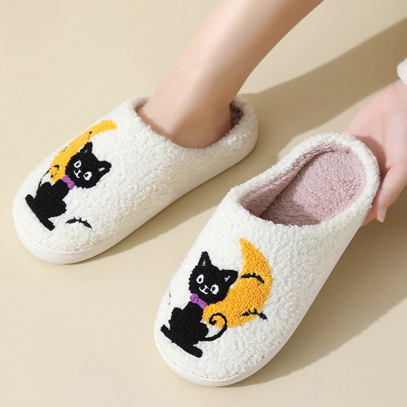 Plus Size Moon Cat Slippers - image 1