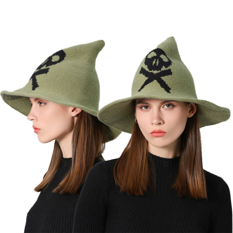 Halloween Poison Dart Skull Witch Hat - Green - One Size - image 8
