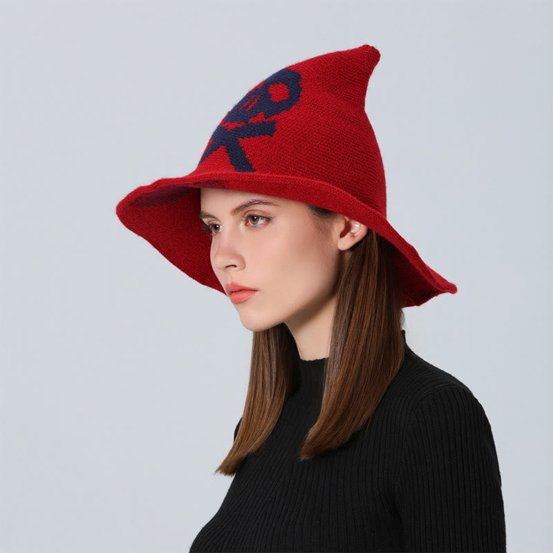 Halloween Poison Dart Skull Witch Hat - image 1