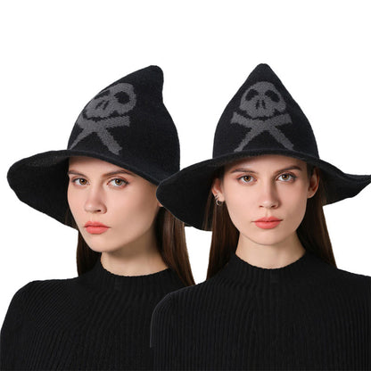 Halloween Poison Dart Skull Witch Hat - Black - One Size - image 9