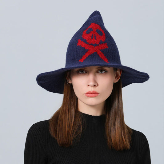 Halloween Poison Dart Skull Witch Hat - image 1