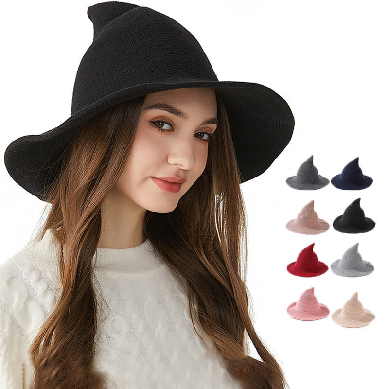 Halloween Solid Color Witch Hat - image 1