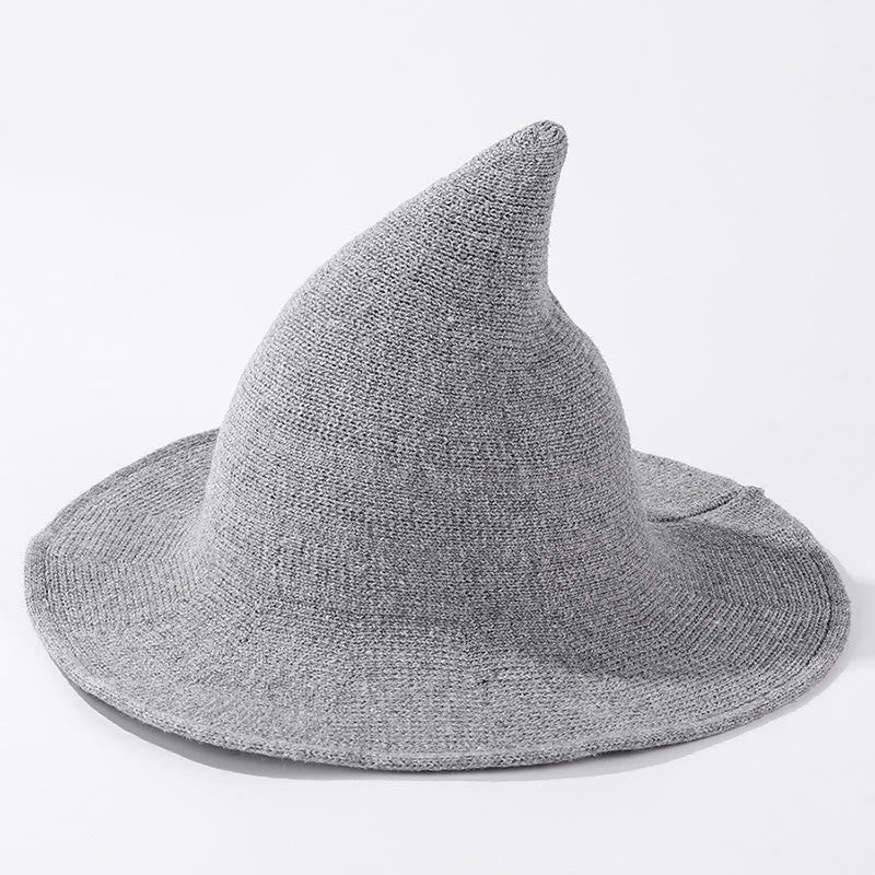 Halloween Solid Color Witch Hat - Light Gray - One Size - image 7