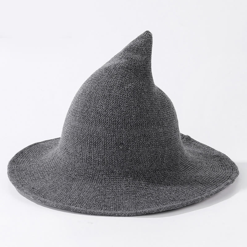 Halloween Solid Color Witch Hat - Dark Grey - One Size - image 12