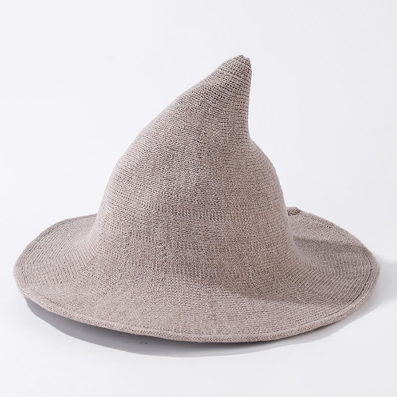 Halloween Solid Color Witch Hat - Khaki - One Size - image 10