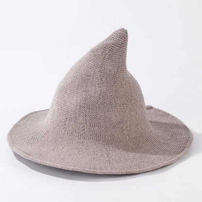 Halloween Solid Color Witch Hat - Khaki - One Size - image 10