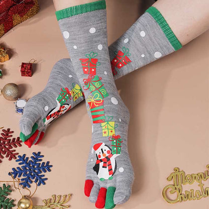 Christmas Alignment Crew Socks(2 Pairs) - A - EU39-44(US6-10) - image 8