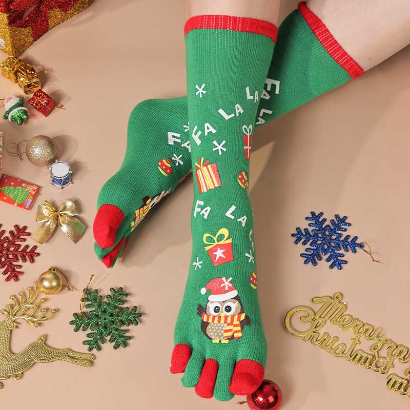 Christmas Alignment Crew Socks(2 Pairs) - C - EU39-44(US6-10) - image 10