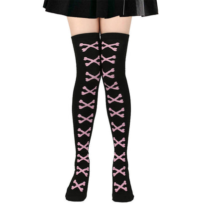 Halloween Bone Thigh High Knee Socks(7 Pairs) - image 6