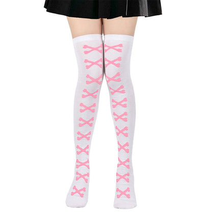 Halloween Bone Thigh High Knee Socks(7 Pairs) - image 5