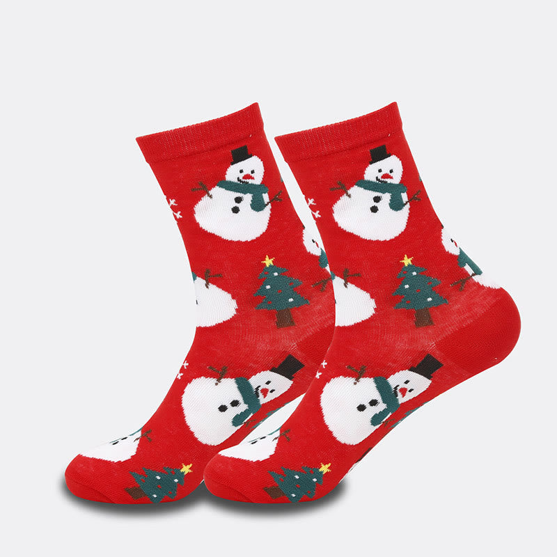 Cute Christmas Quarter Socks(4 Pairs) - image 4