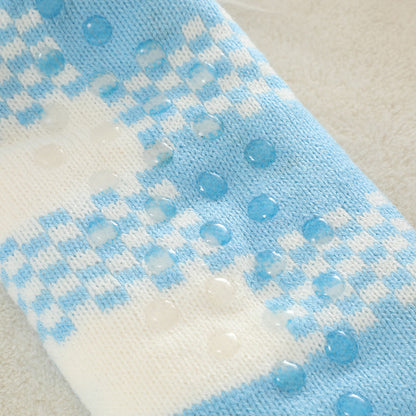 Plus Size Grid Slipper Socks(2 Pairs) - image 7