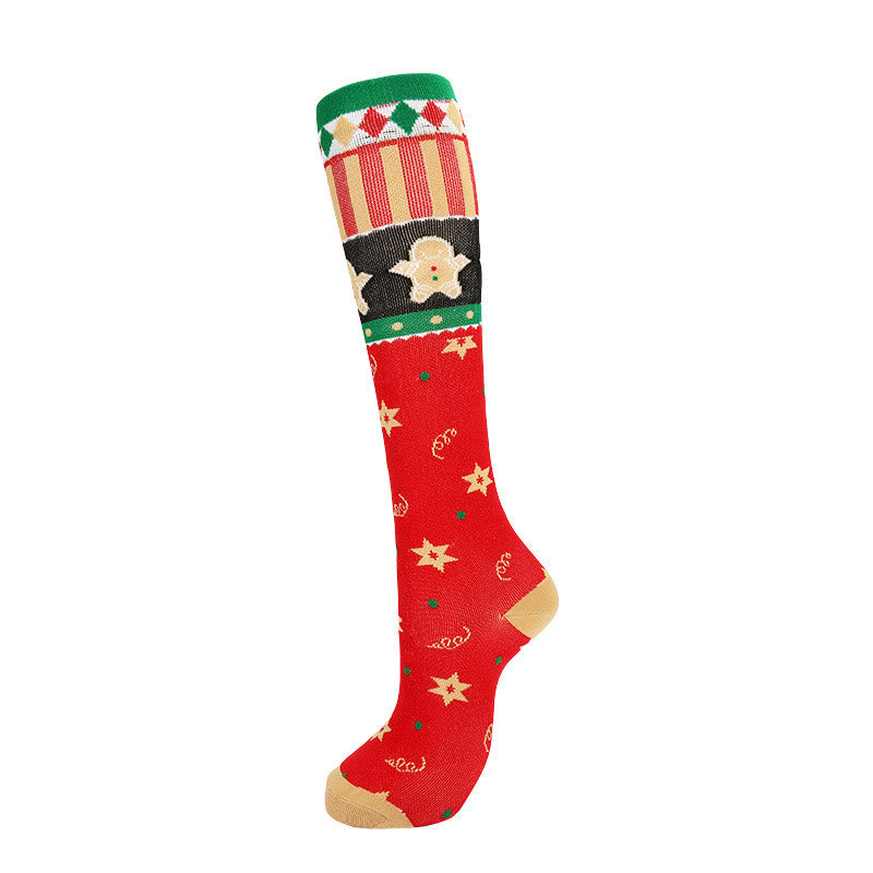 Christmas Cute Pattern Compression Socks(6 Pairs) - image 4