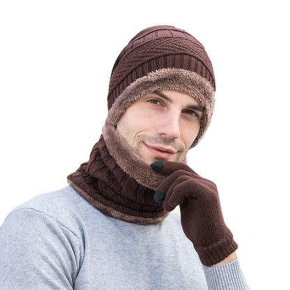Winter Warm Gloves Beanie Scarf 3 In 1 Set - image 1