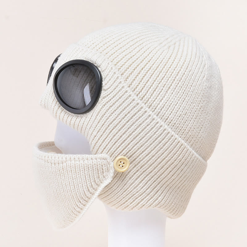 Masks Beanie Hat Warmer - Beige - One Size - image 8