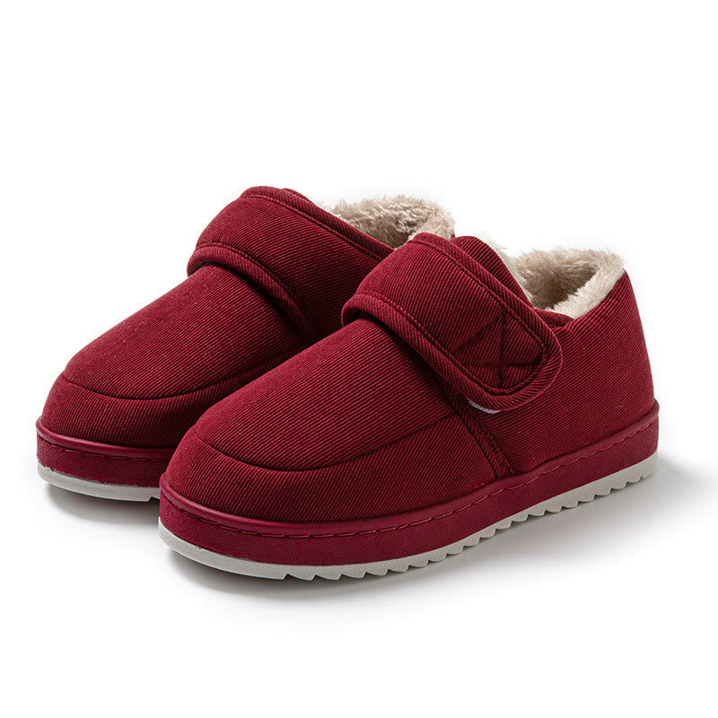 Plus Size Winter Indoor Slippers - Wine - EU44-45(US10-11) - image 10