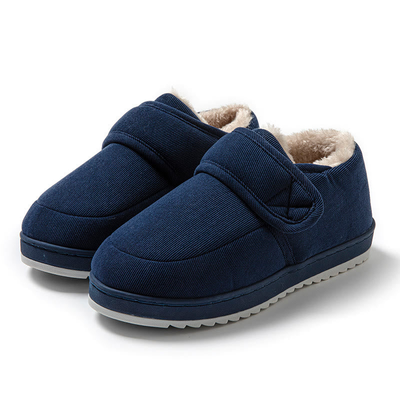 Plus Size Winter Indoor Slippers - Navy Blue - EU44-45(US10-11) - image 11